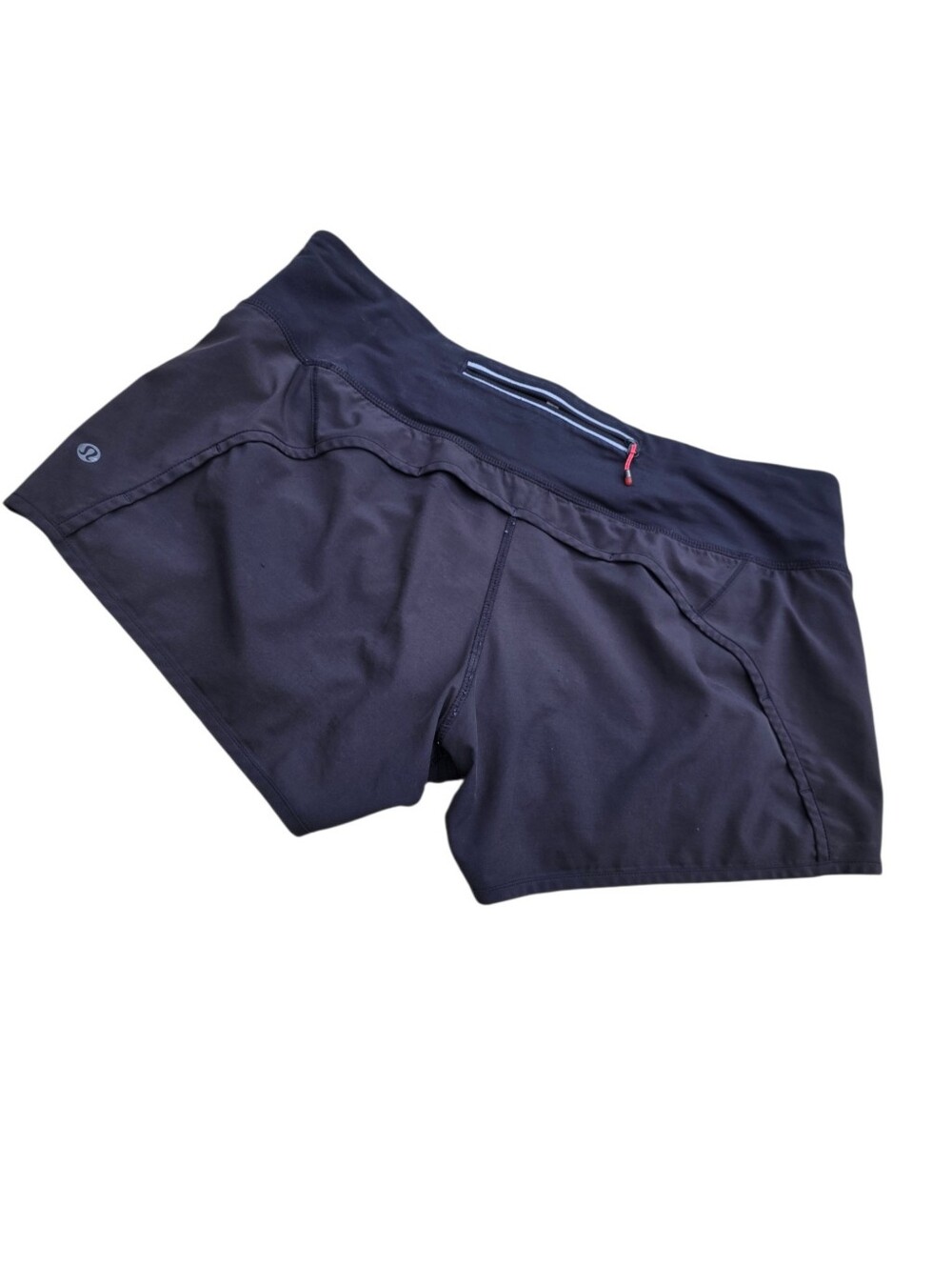lululemon athletica Black Athletic Shorts with Drawstring Detail
